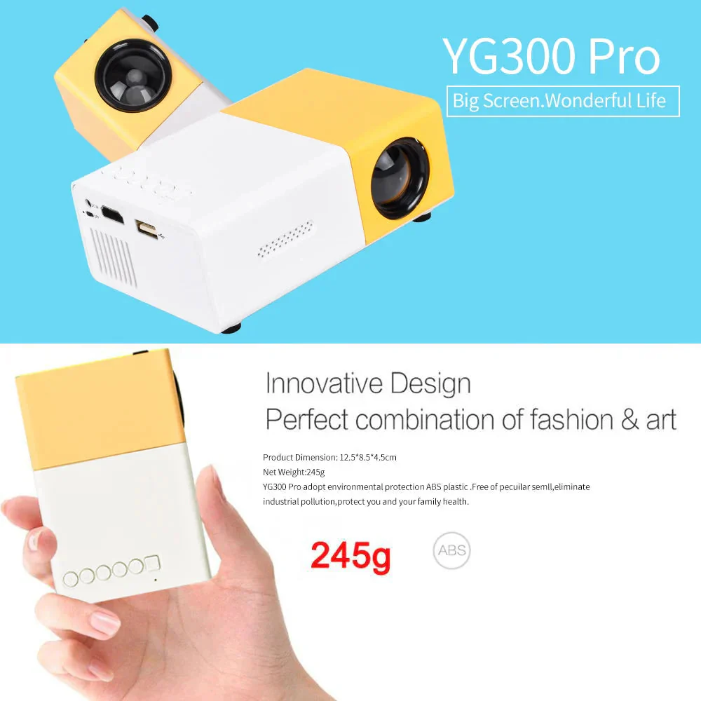 Mini Projector – 1080P Full HD